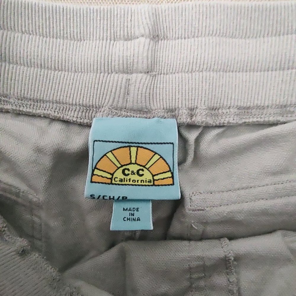 C&C California Khaki Linen Blen Drawstring Shorts - Picture 3 of 3